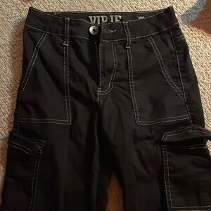 Black cargo VIP womens pants